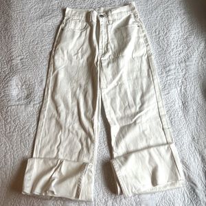 White denim jeans for women